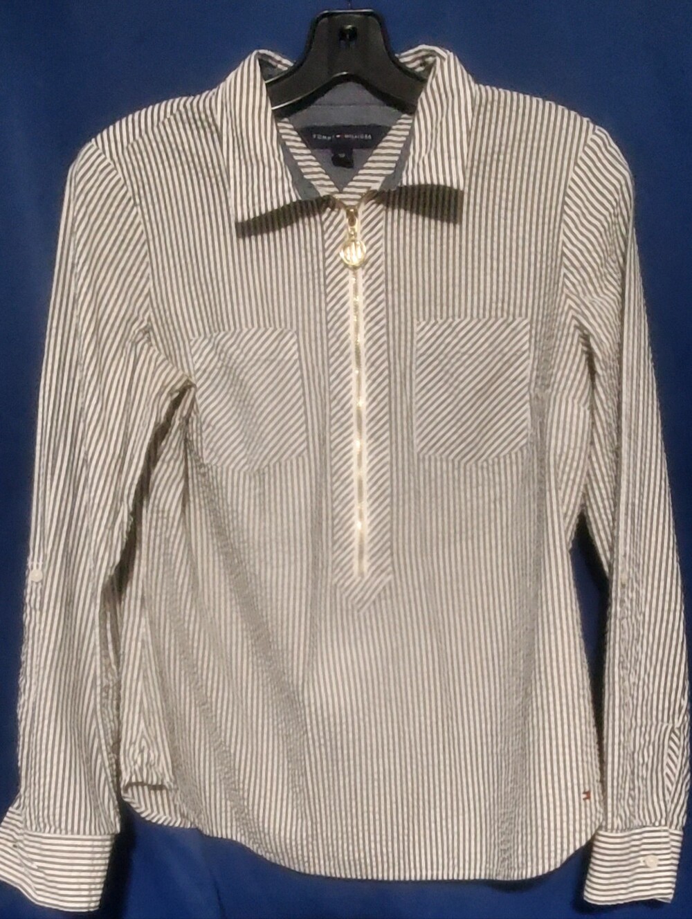 Womens Tommy Hilfiger 3/4 Zip Pullover